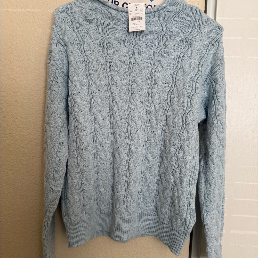 J. Crew Factory Cable Knit Rollneck Sweater